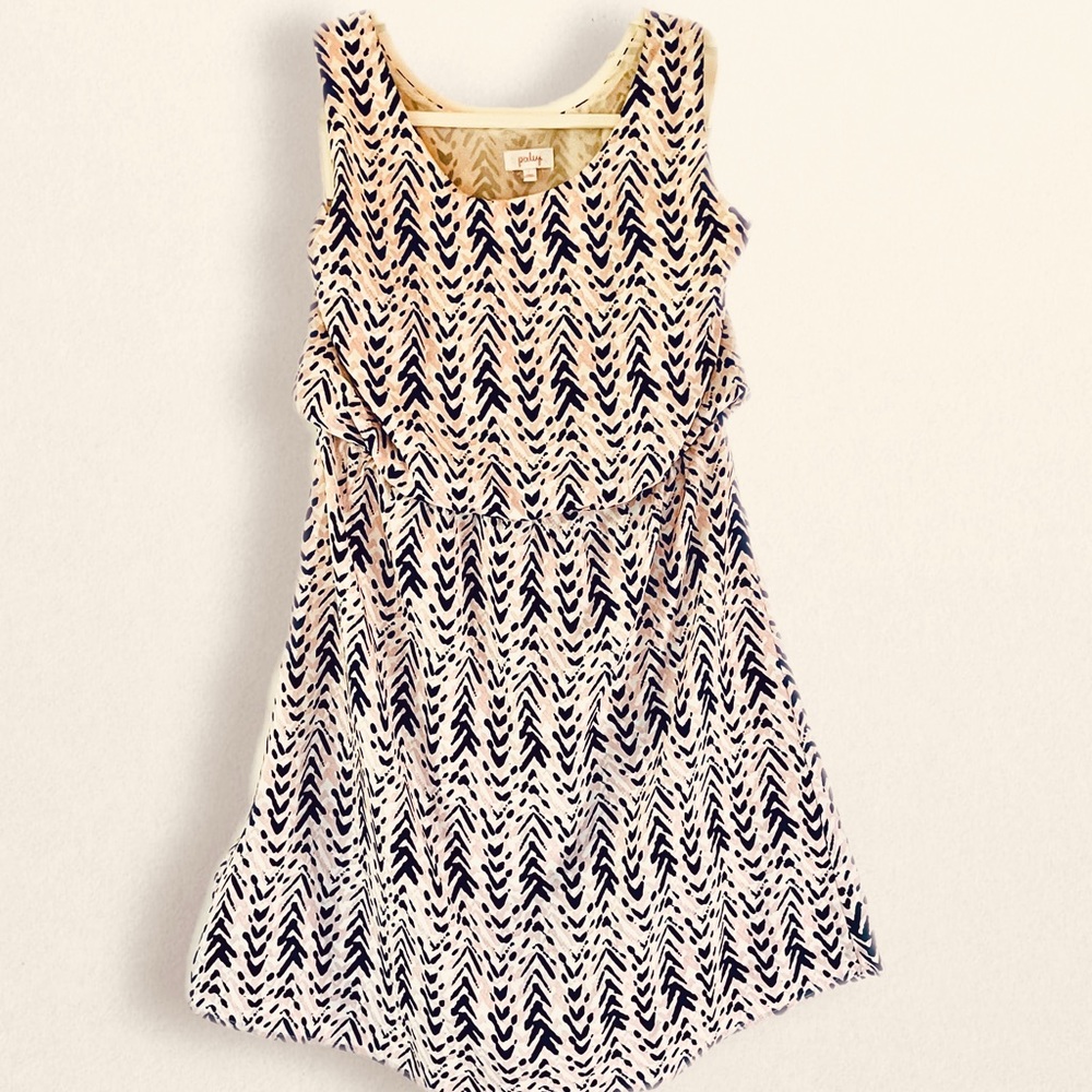 Cute boho, strapless, dress.